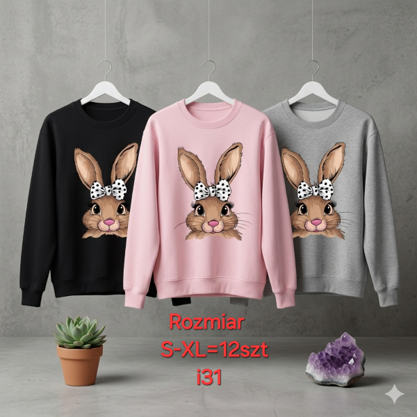 Bluzki damskie Roz S-XL, 1 Kolor Paczka 12 szt